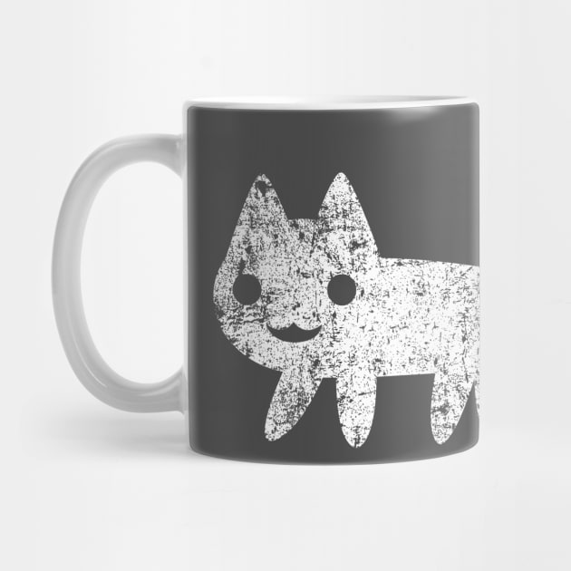 Cute Happy Cat - Distressed by PsychicCat